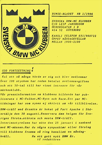 Framsida Bumsen 1 1986