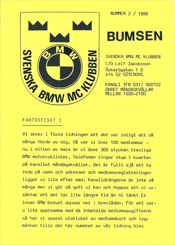 Framsida Bumsen 2 1986