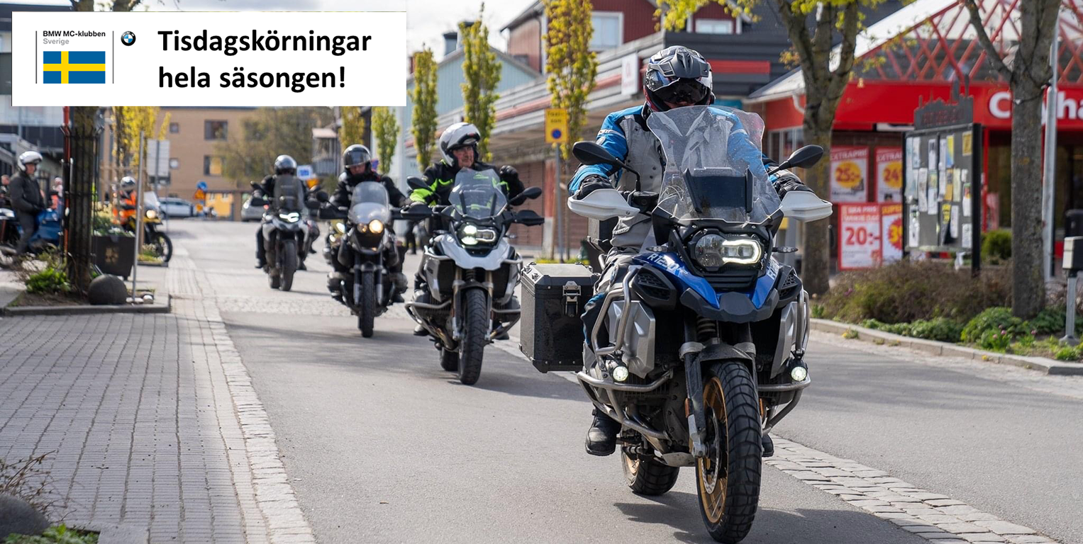 Tisdagsturer, bild på hojar som kör