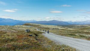 MC åkare i fjällmiljö