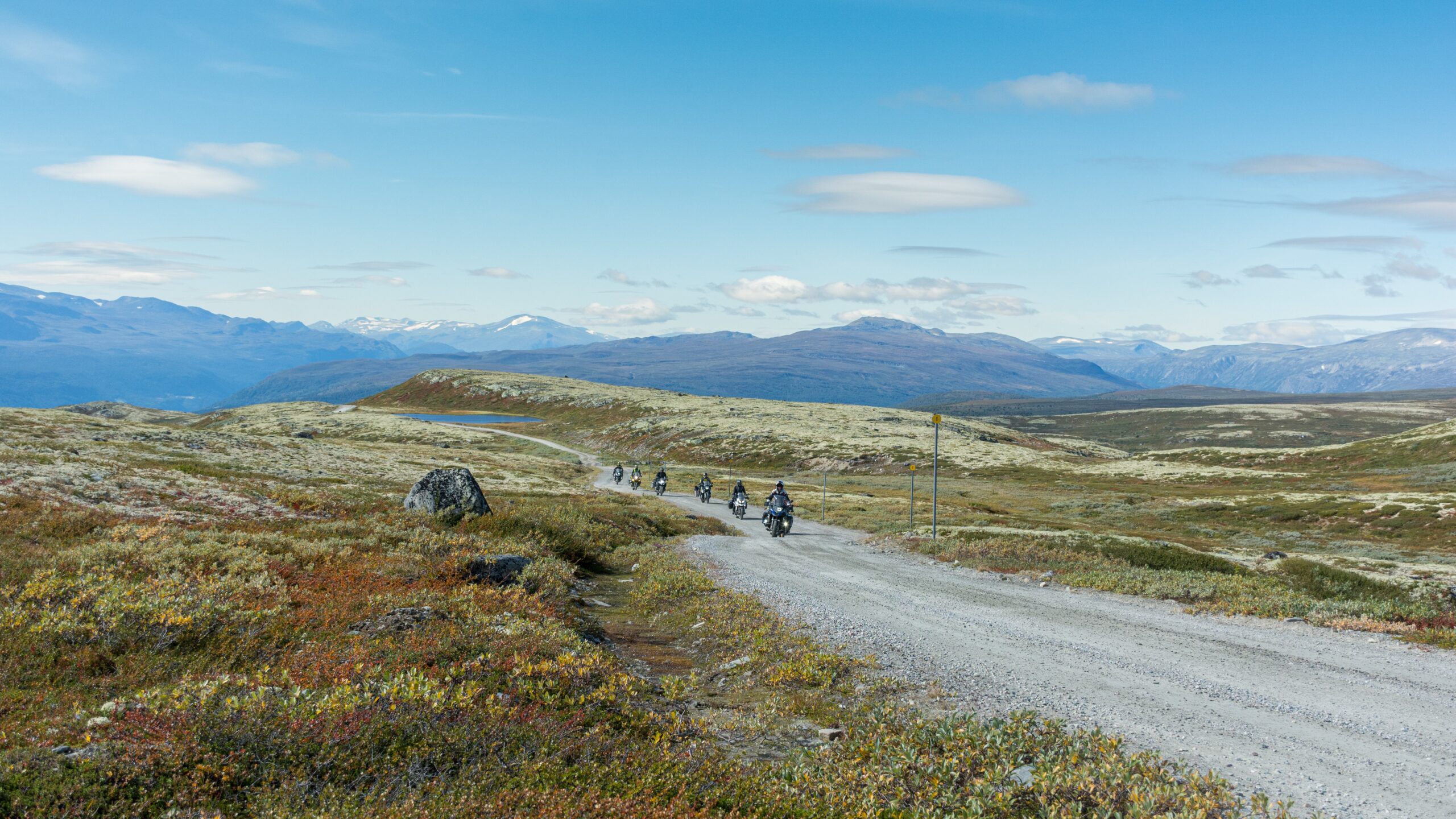 MC åkare i fjällmiljö